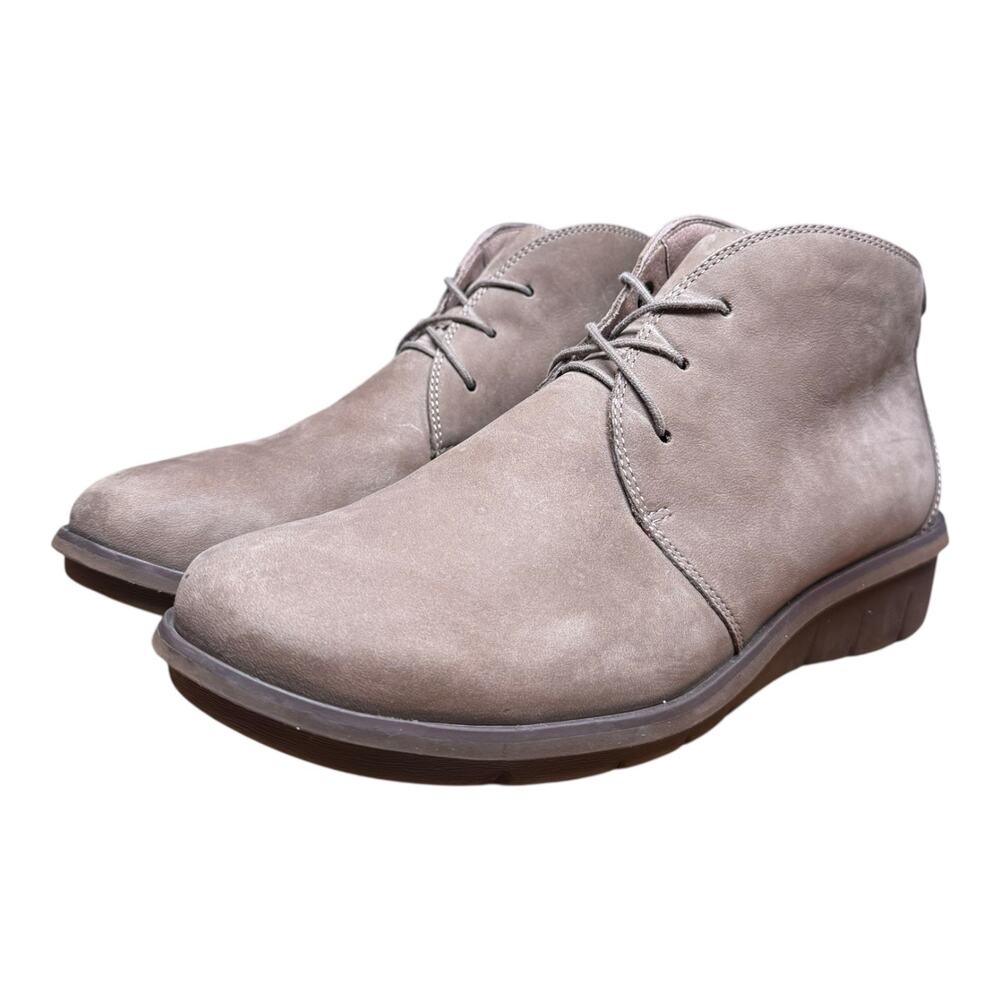 DANSKO Joy Women's 41/US 10 Ankle Bootie Nubuck Leather Comfort Shoes Lace Up - Picture 4 of 13
